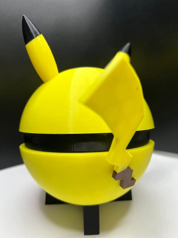ピカチュウ モンスターボール：3Dプリントアニメファンアート