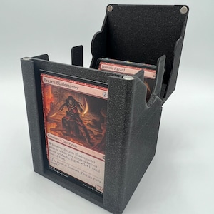Caja de cubierta simple - Magic the Gathering Deck Box - MTG Deck Box - Commander Deck Box - Almacenamiento de tarjetas - Accesorios para juegos - Caja de tarjetas magnéticas