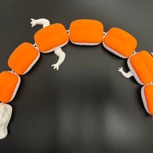 Articulating Sushi Dragon: 3D Printed Flexible Toy (20 Inches)
