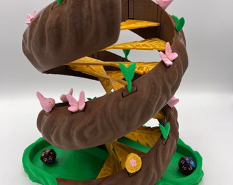 Torre de dados Twisting Tree: accesorio para juegos DnD