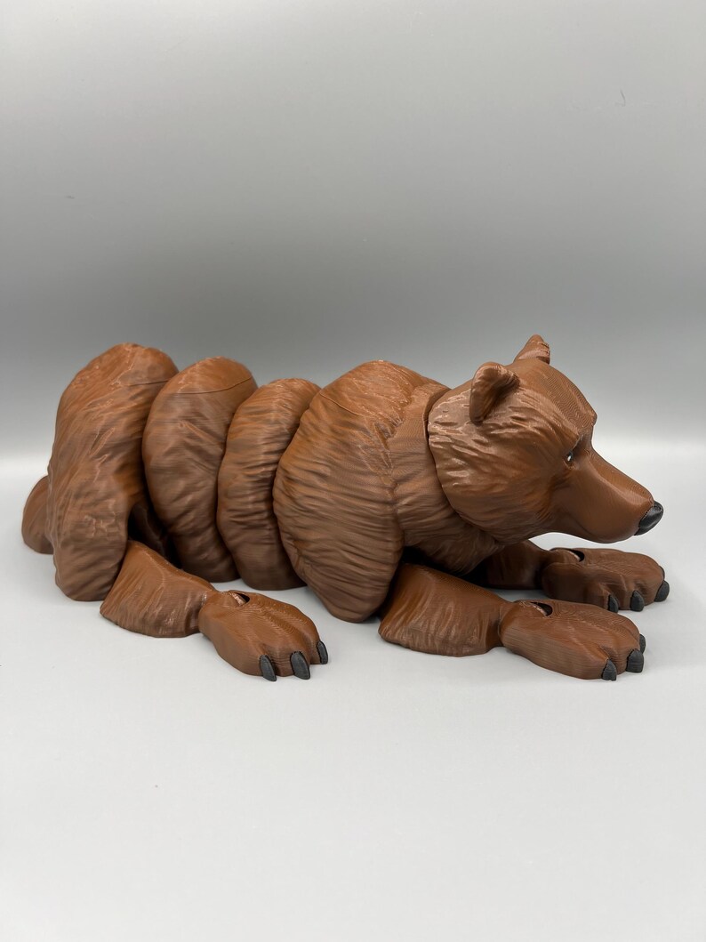 Articulating Flexi Bear Fidget Toy: 3D Printed Stress Relief - Etsy