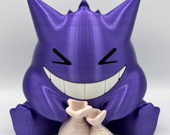 3D Printed Gengar Piggy Bank: Reusable Coin Bank