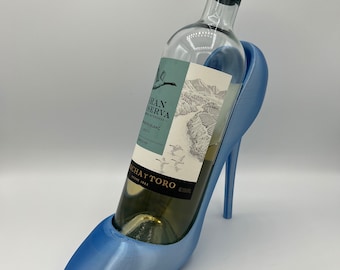 3D Printed Stiletto Heel Wine Bottle Holder: Novelty Drink Accessory