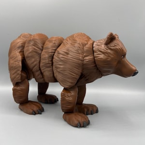 Articulating Flexi Bear Fidget Toy: 3D Printed Stress Relief