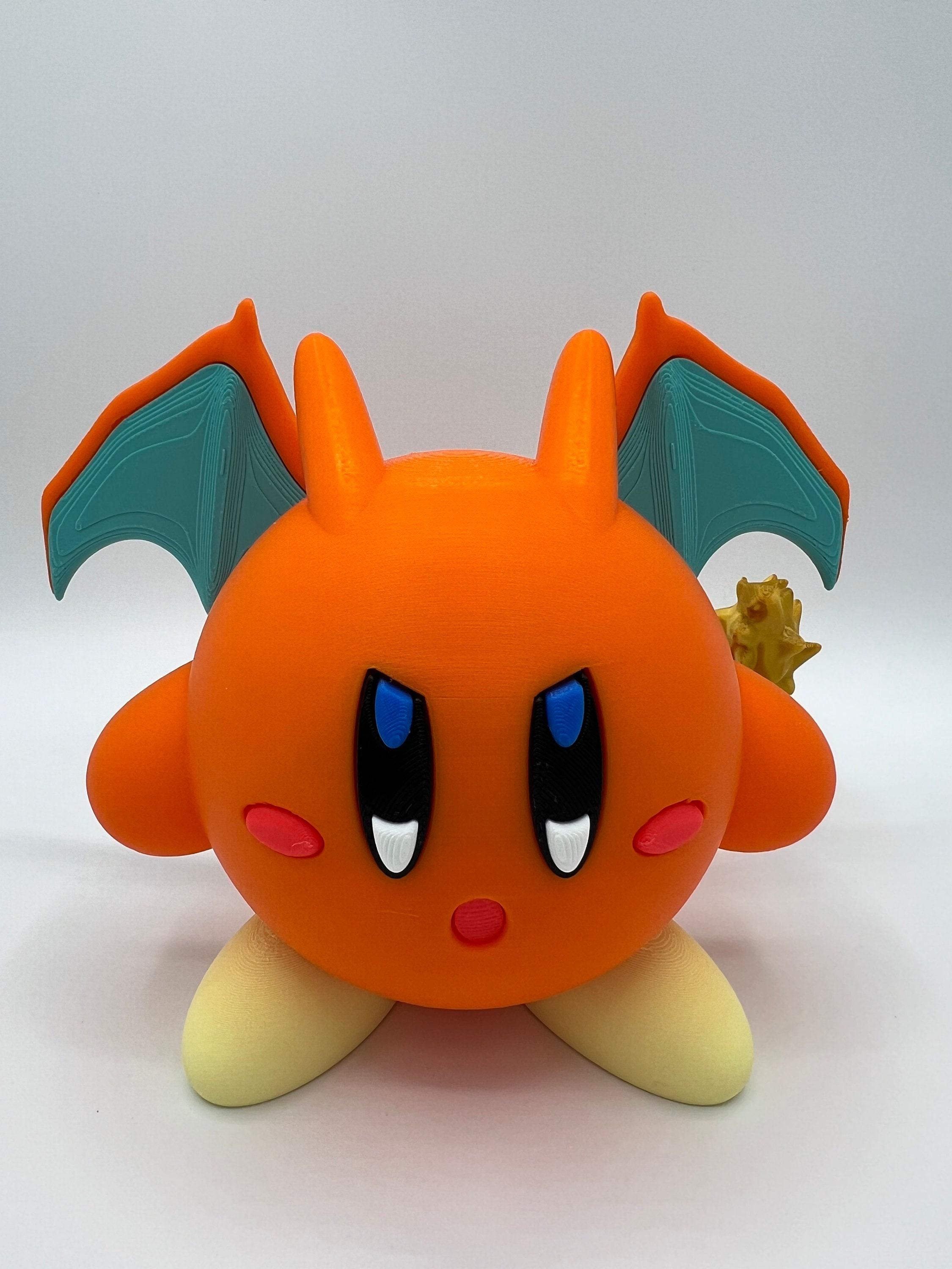 Kirbarizard Figurine: Kirby X Charizard Mashup Model - Etsy