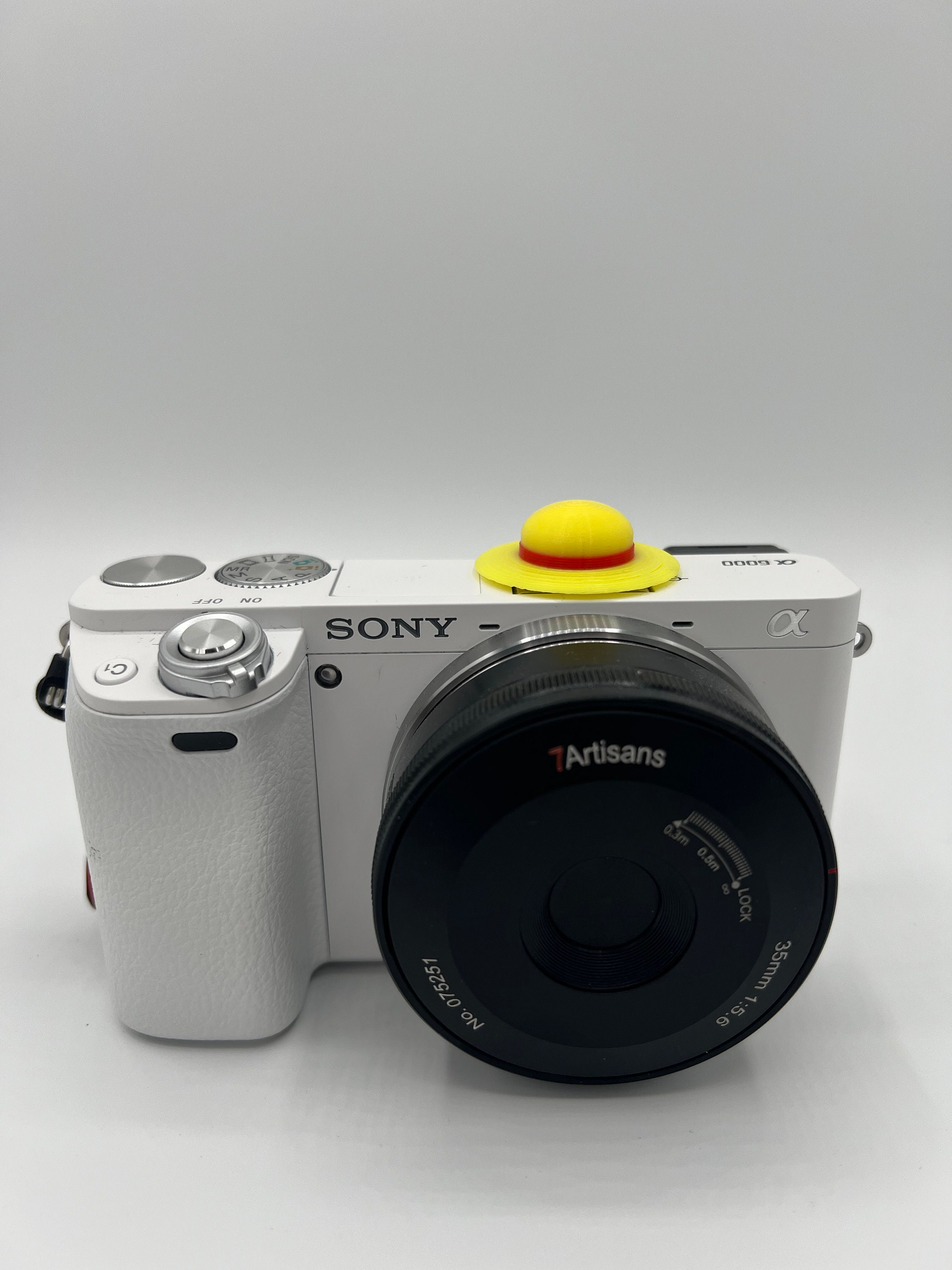 3D Printed Straw Hat Camera Hotshoe Cover - Customizable (2 Pack