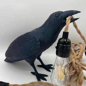 Crow Lamp Etsy