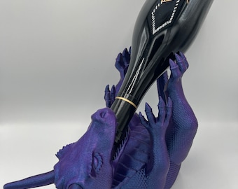 3D Printed Dragon Wine Bottle Holder: Medieval Fantasy Decor