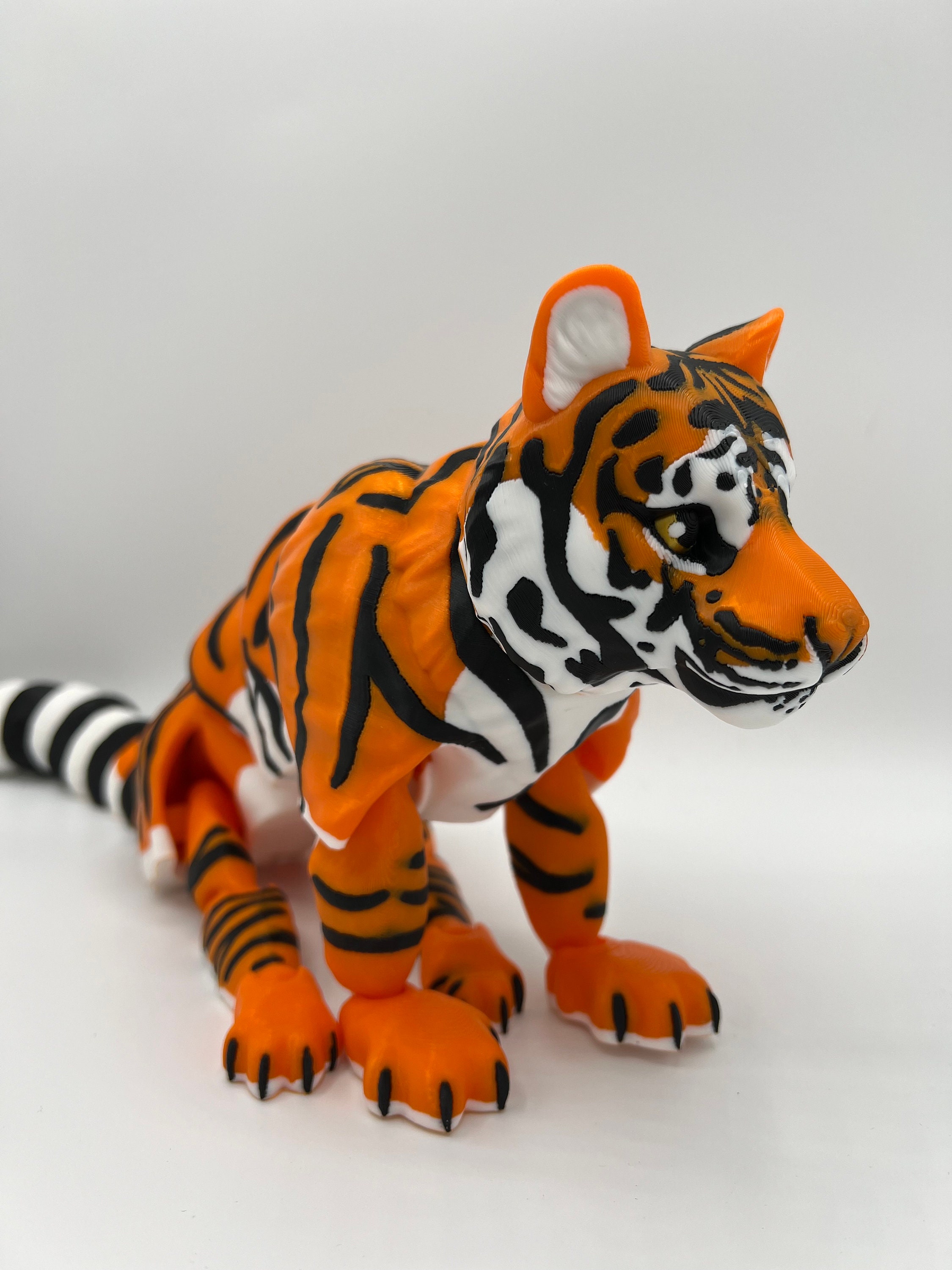 その他 iQon Tiger Figure 15in Flexi Articulating Tiger: 3D Printed Fidget Toy - Etsy Canada