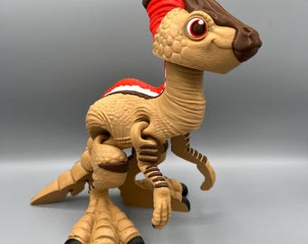 3Dプリントのフレキシパラサウロロフス恐竜フィジェットトイ