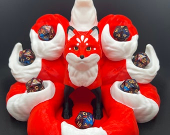 Kitsune Fuchs Würfelturm: 3D Gedrucktes DnD Gaming Zubehör