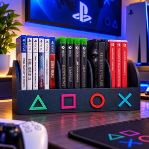 Playstation Button Game Holder - Universal Game Storage