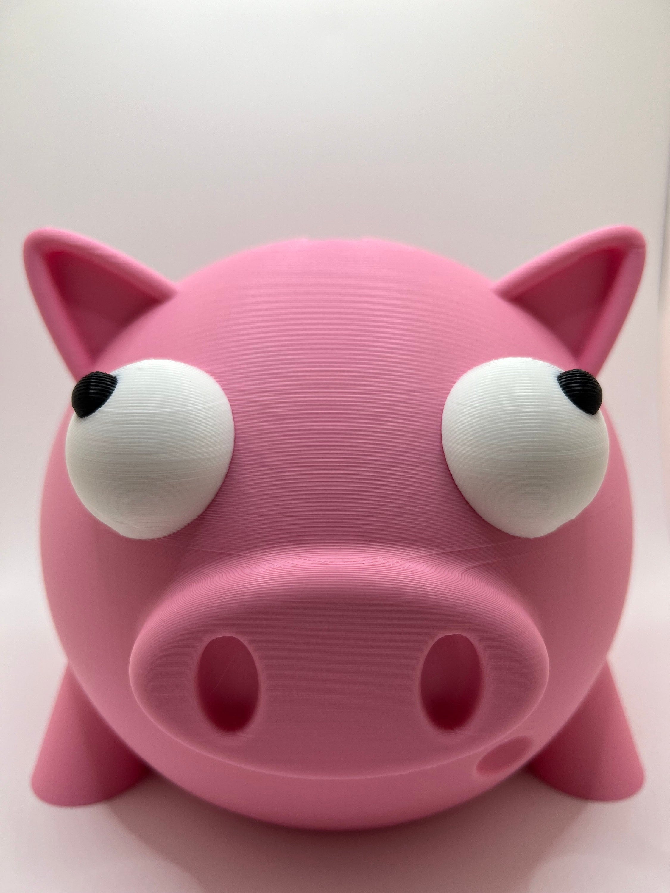 3Dプリントのおもしろ貯金箱：ピンクのコイン収納 - Etsy 日本