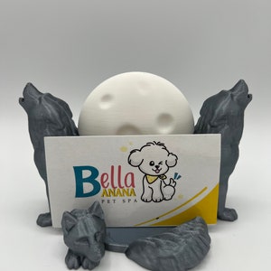 Howling Wolf-visitekaartjeshouders - Visitekaarthouders - Kaarthouders - Wolf-kaarthouders - Wolf-kaarthouders - Cadeau voor bedrijven