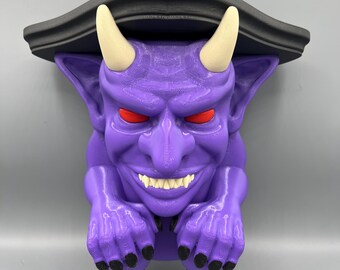 Prateleira de gárgula impressa em 3D: decoração de casa de fantasia gótica