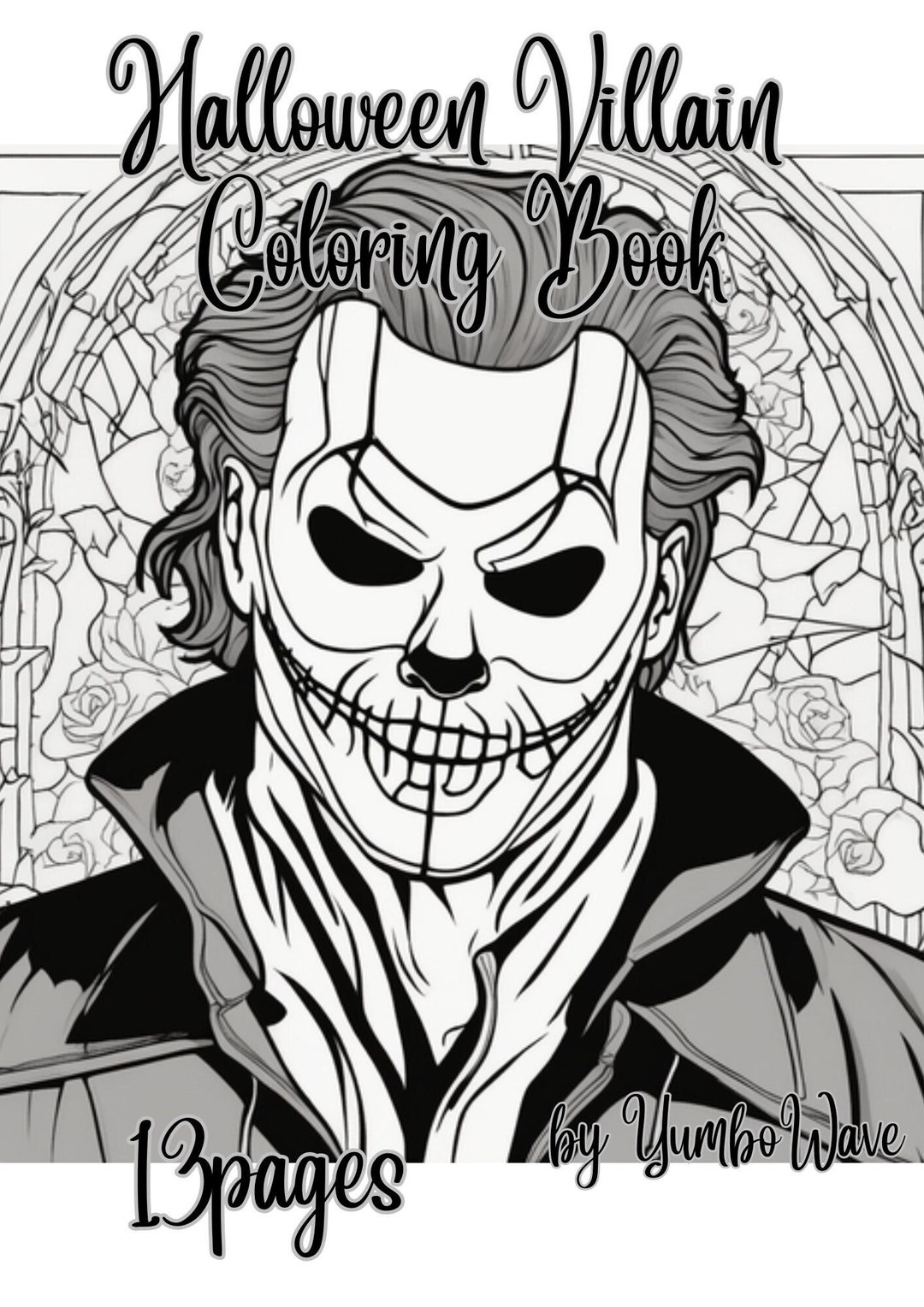Halloween Villain Coloring Book Etsy