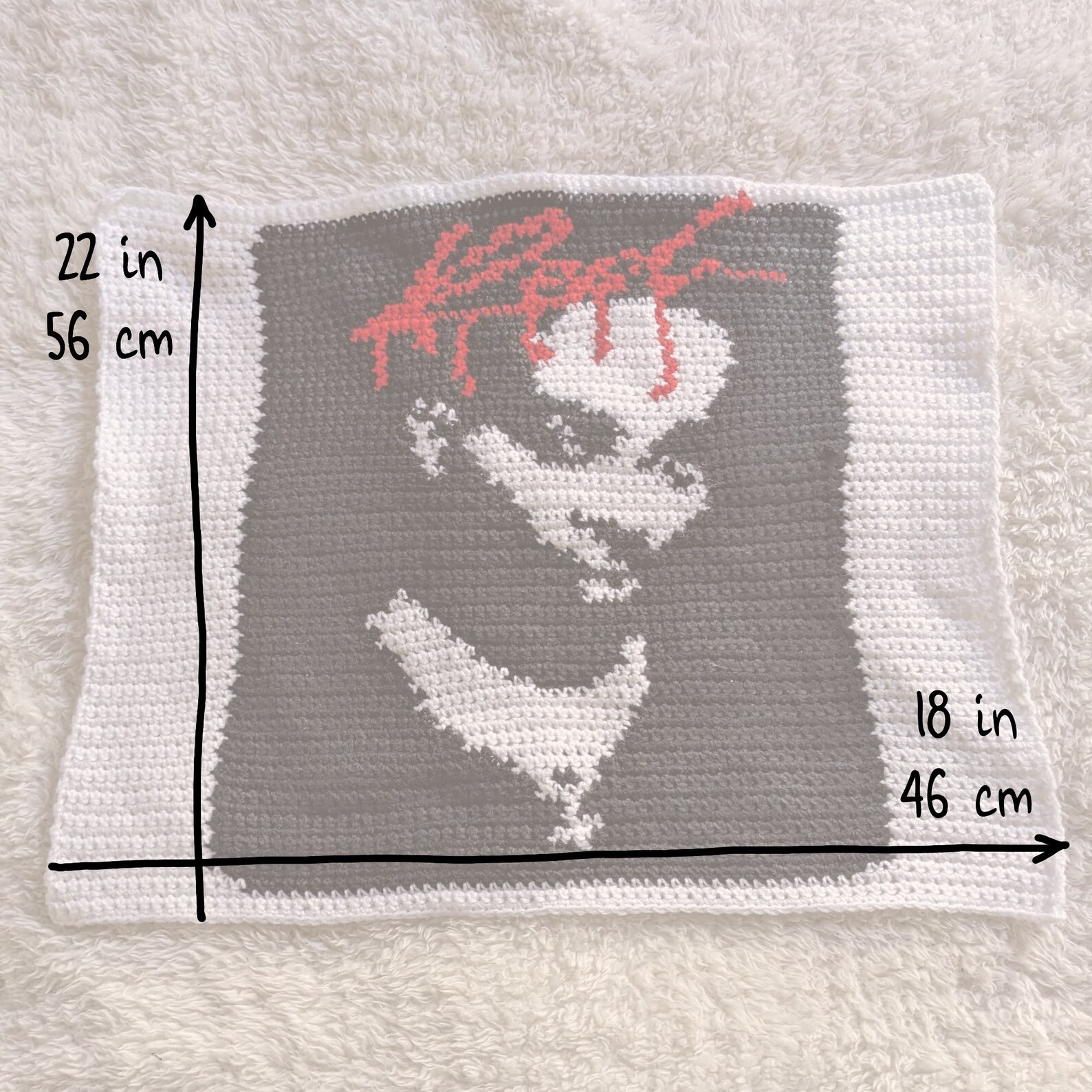 Playboi Carti Whole Lotta Red Tapestry Pattern, Large Handmade ...