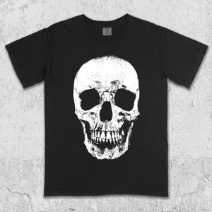 Y2k Grunge Skull Graphic Tees - Etsy
