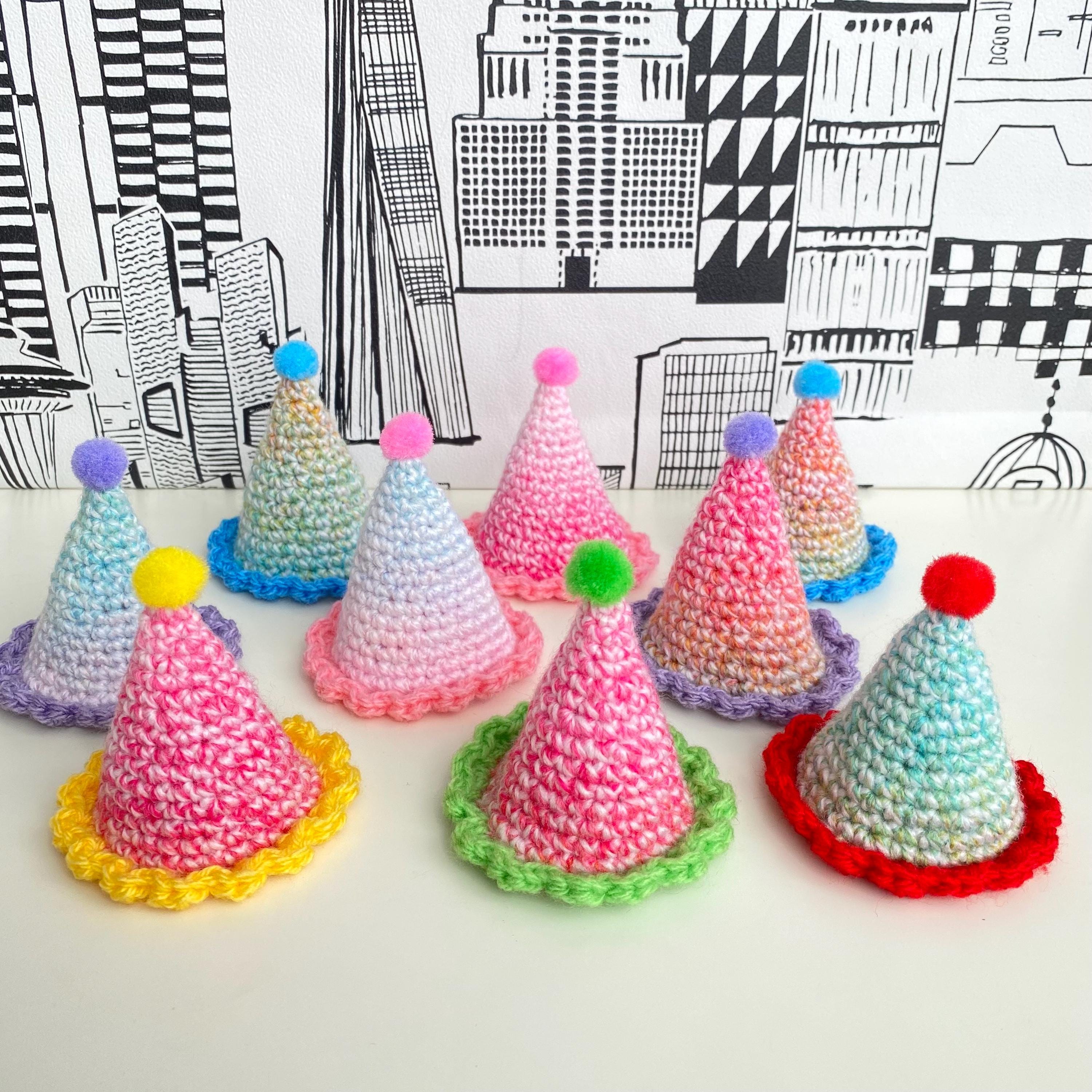 Crochet Birthday Party Hat, to Fit Jellycat Amuseables Peanut - Etsy