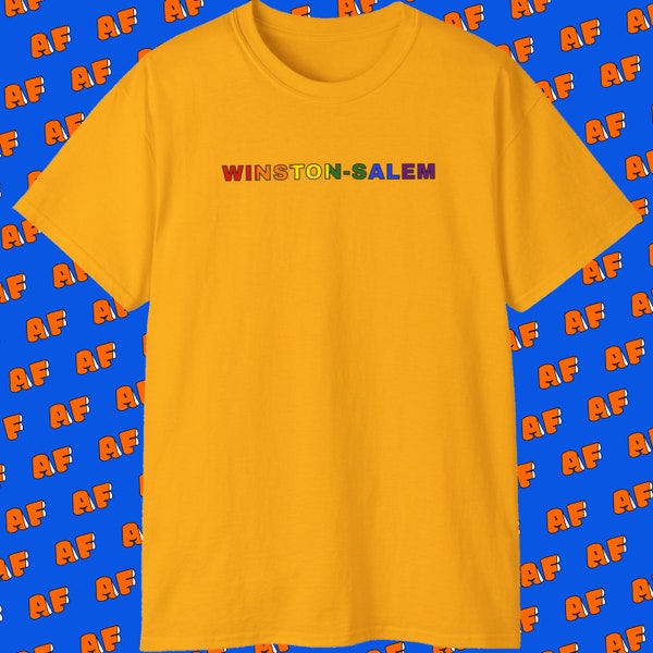 Winston-Salem Rainbow Pride T-shirt LGBTQ Allies Tshirt Gay Pride Shirt North Carolina Tee Loud and Proud Support Tee