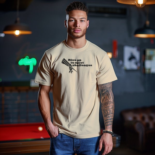 Rise Up Bridge Hand T-shirt. Pool Tshirt Pool Top Billiards Tee Billiards Shirt Poolplayer Tshirt APA Pool Shark Pool Hustler