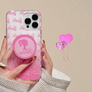Skinnydip Barbie Logo iPhone Case with Mirror Sizes 11/XR/12/12Pro/13/13ProMax-Pink