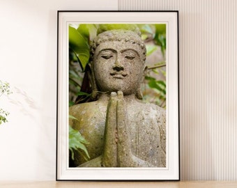 Buddha Prayer BALI, INDONESIA - Large Wall Art Print, Instant Digital Download, Wall Art, Trendy Decor, Photography, Printable Wall Art