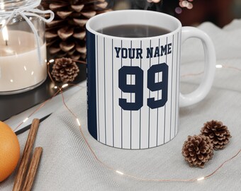 Coffee Mug NY Yankees, Pinstripe coffee cup, New, never used 