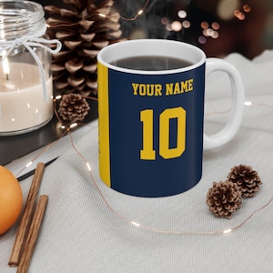 Custom Michigan Football Mug