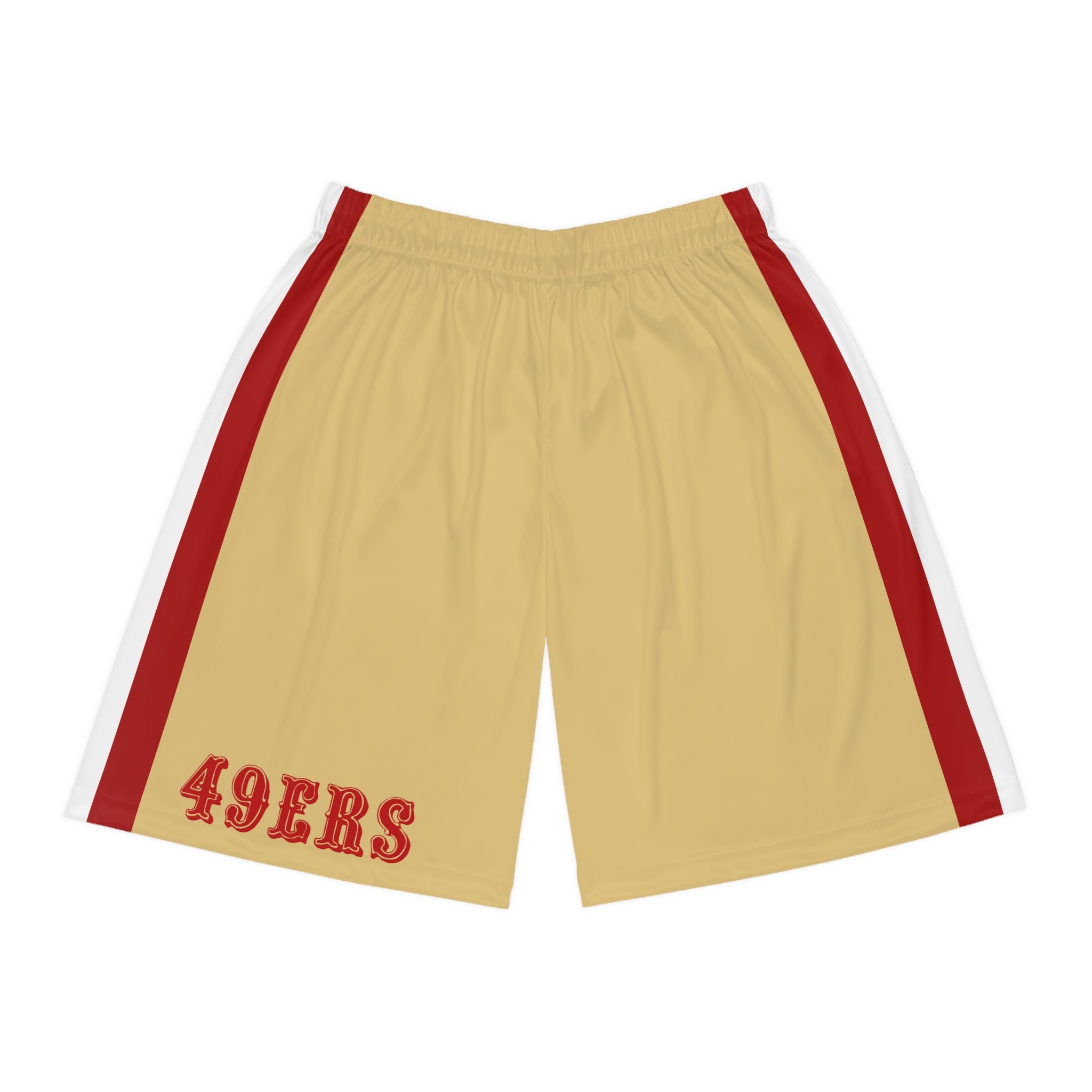 49ers Basketball Shorts- Gold & White Options - Etsy