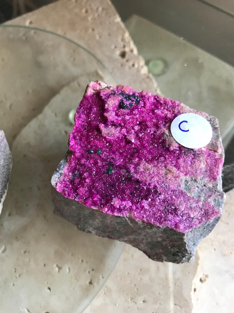 Cobolto calcite Crystal chunks pink coboltoen calcite natural minerals and crystals pink druzy gems and specimens reiki chakra image 13