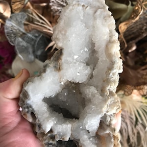 Large Australian Quartz Geode, Queensland Crystal Specimen, Natural Mineral Home Decor