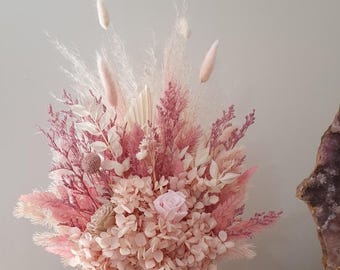 Custom Preserved Flower Arrangement, Dried Flowers in Pot, Event Decor, Flower Gift