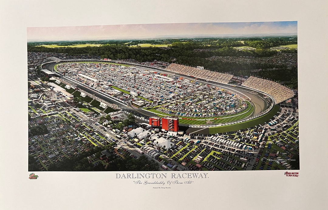 Darlington Raceway Print (size: 22” X 15”) - Etsy