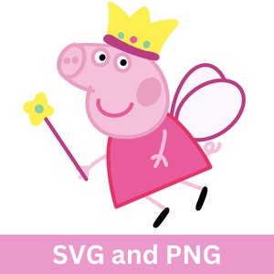 Peppa Pig Princesa Fada  Dibujo de peppa pig, Peppa pig para colorear,  Peppa para pintar