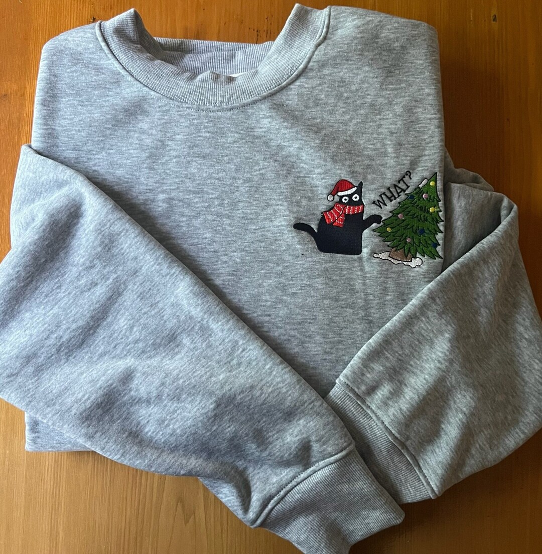 Merry Cat Christmas Sweatshirt