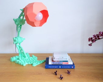 Organic 3D Printed Lampshade, Modern Lampshade
