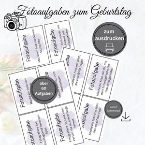 Fotoaufgaben Geburtstag