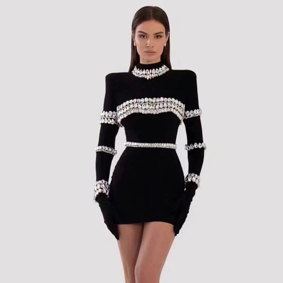 Embellished clearance bandage dress
