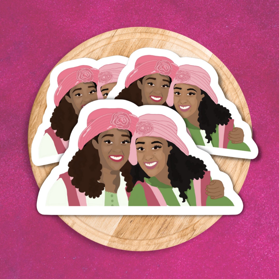 3 PCS AKA 1908 Sorority Sticker, Alpha Kappa Alpha Sorority Sticker