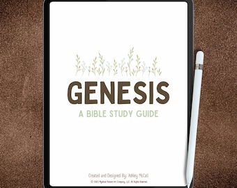 Guia de Estudo Bíblico de Gênesis em PDF para Imprimir, Estudo Bíblico Fácil para Iniciantes, Páginas Devocionais, Livro de Exercícios Cristão