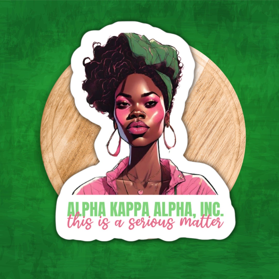 3 PCS AKA 1908 Sorority Sticker, Alpha Kappa Alpha Sorority Sticker