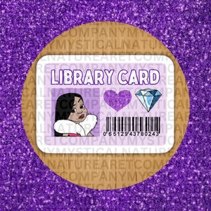 Adesivo Bougie Penny Proud, Adesivo de Vinil para Cartão de Biblioteca Familiar Orgulhosa, Adesivo Bookish Reading Club, Adesivo Nostalgic Y2K 90s Girl