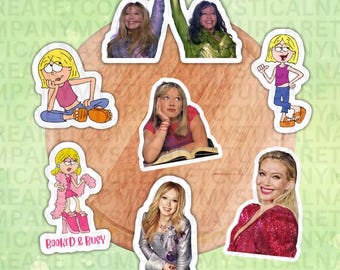 Lizzie McGuire Sticker, 2000s TV Show Vinyl Decal, Y2K Nostalgic Pop Culture Sticker, Cartoon Aesthetic, Waterproof
