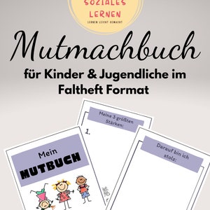 Encouraging book for children and young people in fold-out booklet format - for school and student counseling - teaching material