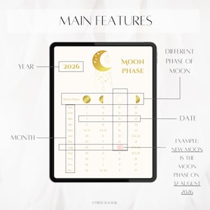 Moon Phase Calendar 2026 Lunar Calendar Moonphases Moonphase Moon Phase Calendar 2026 Lunar Calendar Moonphases Moonphase