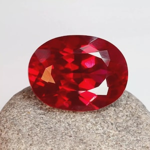 Rubí rojo suelto de 27,70 ct, rubí de Birmania certificado, rubí de corte ovalado impecable, piedra de rubí rojo suelta, rubí de julio para joyería.