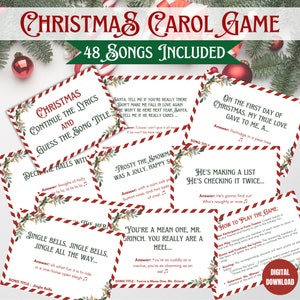 Christmas Carols. Holidays. Songs. Lyrics. Games. Quiz. - Payhip