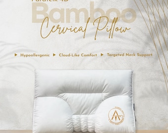 Austin Linen® Paratelk 4D Bamboo Filled Cervical Pillow Extra Soft