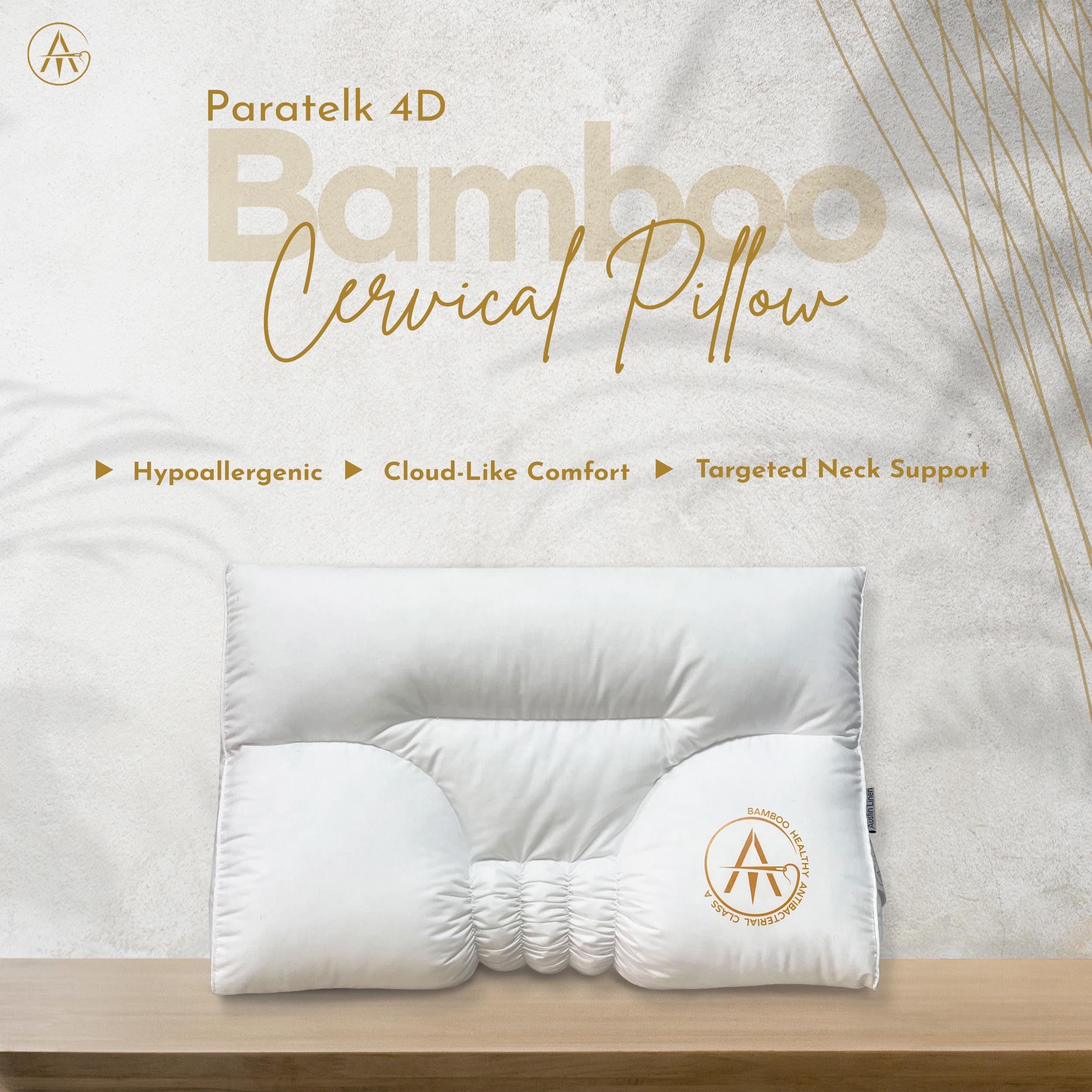 Austin Linen® Paratelk 4D Bamboo Filled Cervical Pillow